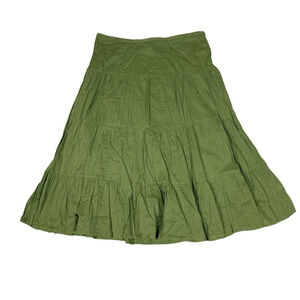 Vintage 90s Tramp Womens Size S Green Boho Skirt